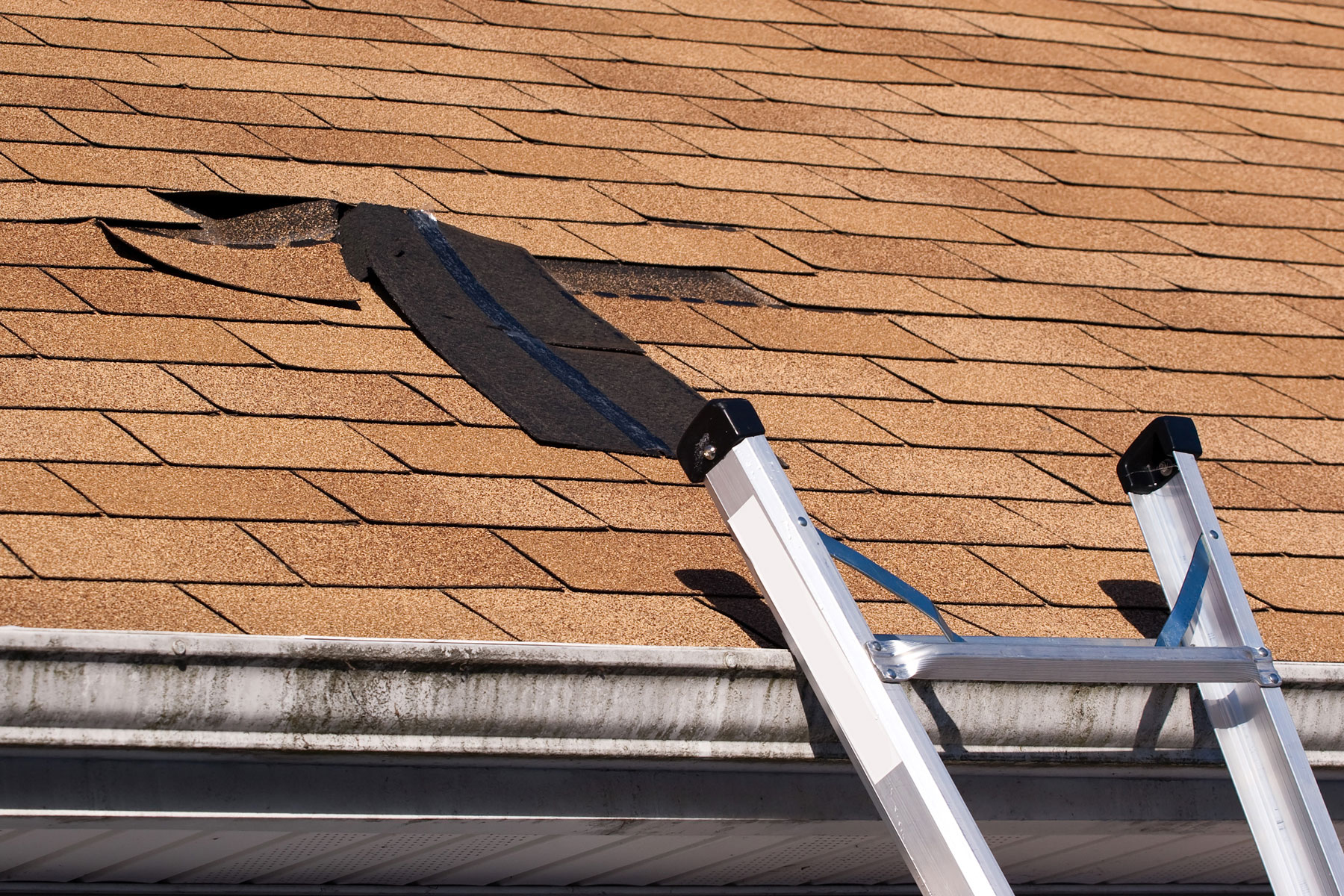 broken shingles