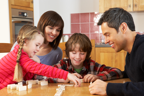 family playing games