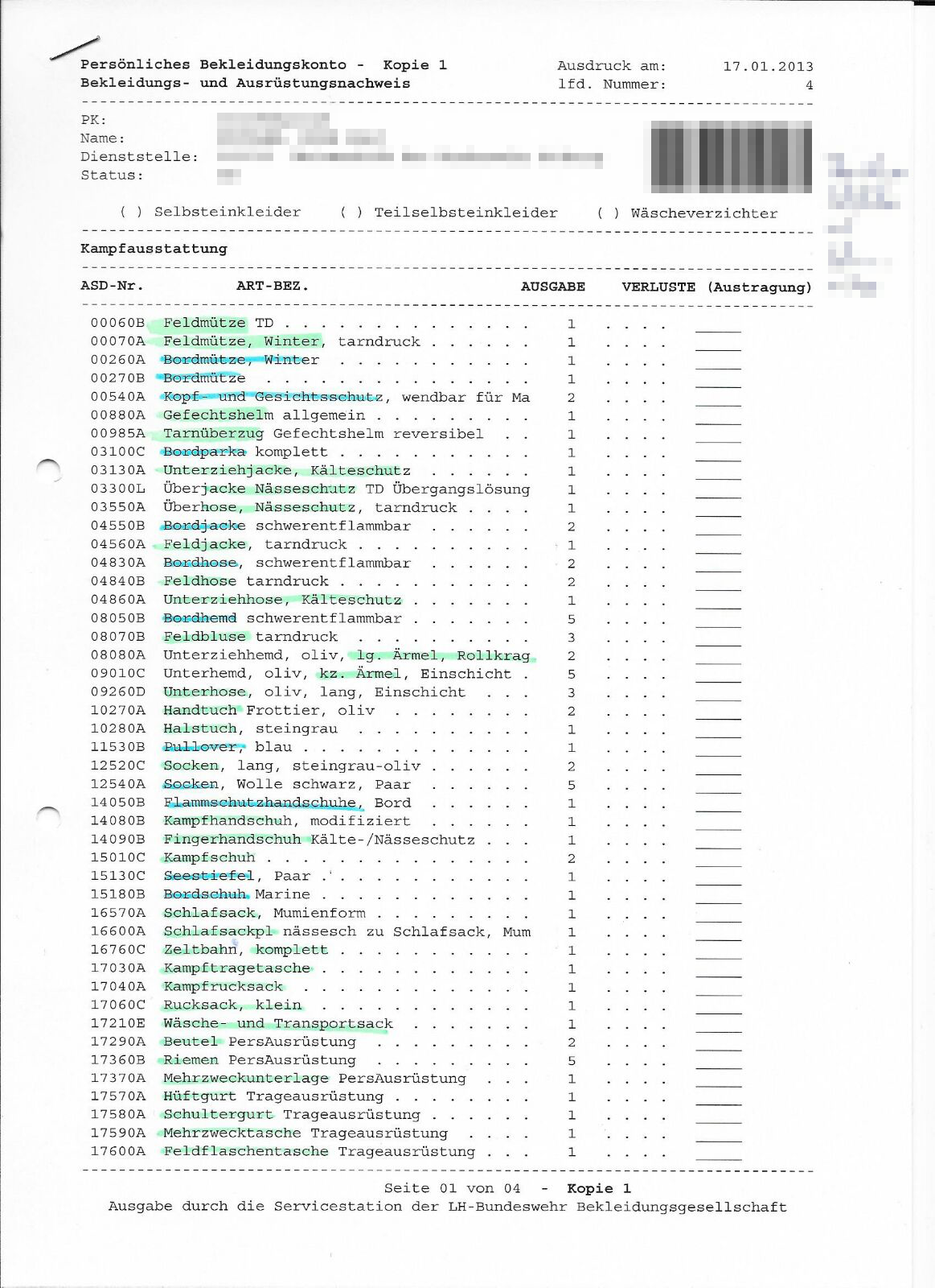 Typische Berufskleidung Und Reinigungskosten Pauschale 2020 Bundeswehr Berufskleidung des Soldaten – Das können Sie absetzen.