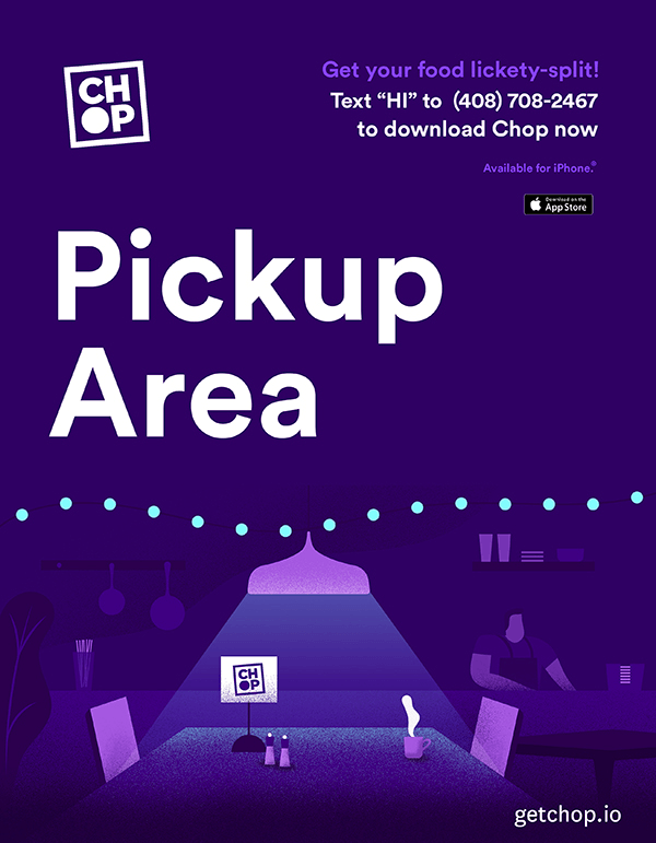Chop pickup area