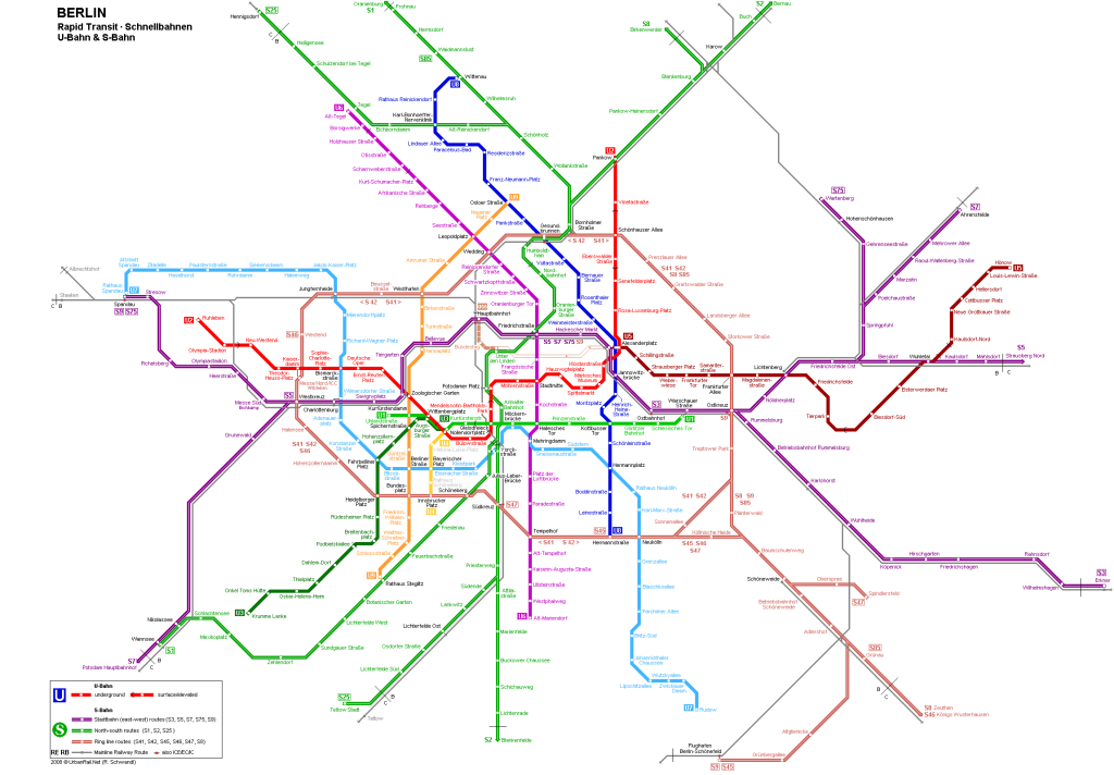 map of Berlin metro system