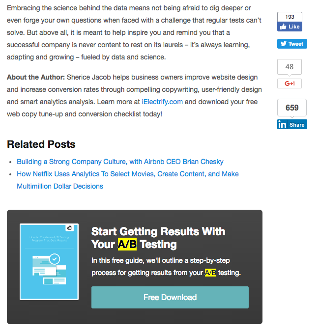 Kissmetrics UX optimized homepage