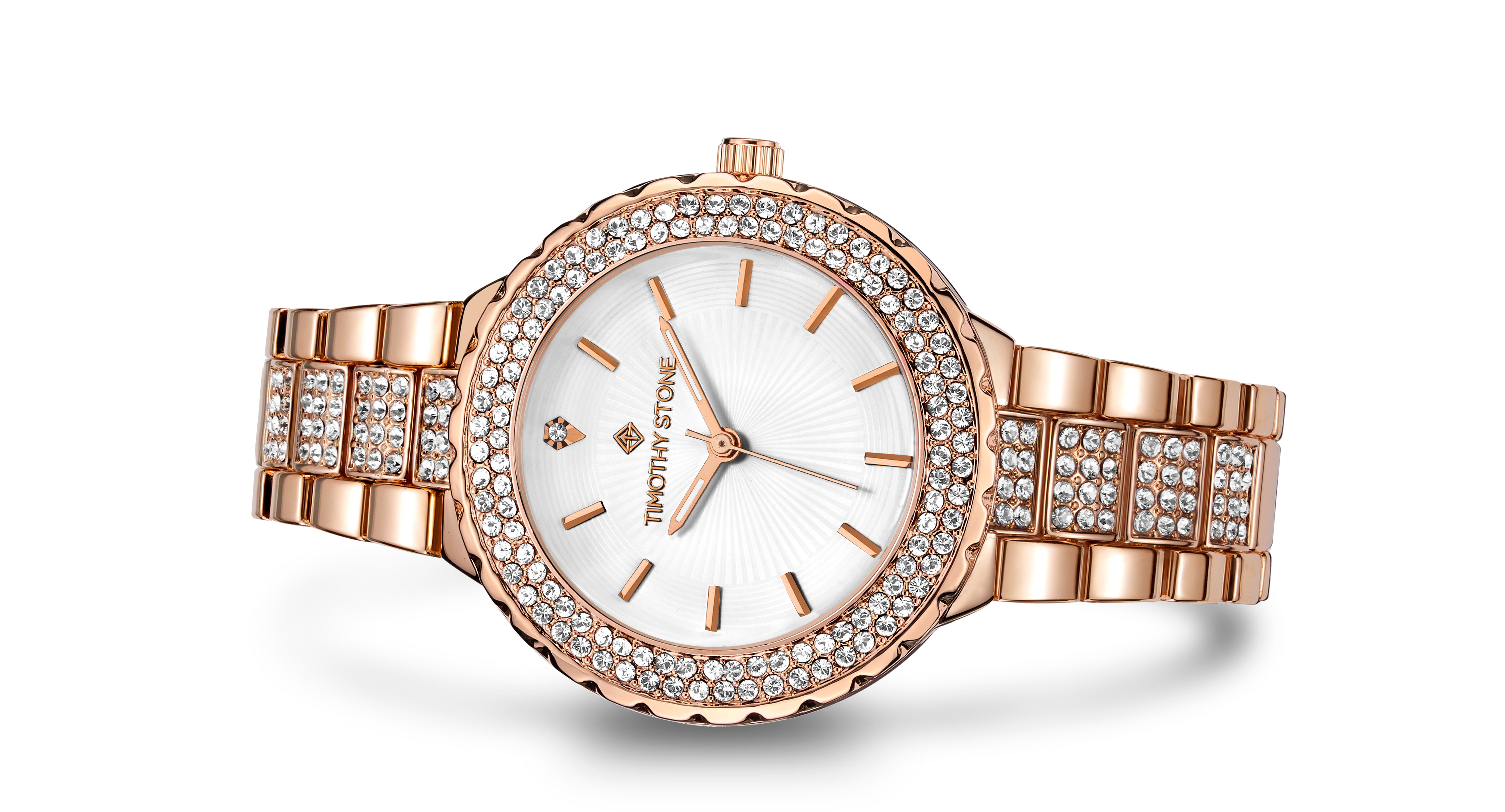 Timothy Stone GALA STAINLESS ROSE GOLD-TONE WATCH