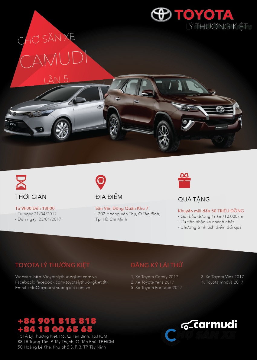 chợ săn xe đại lý Toyota LTK