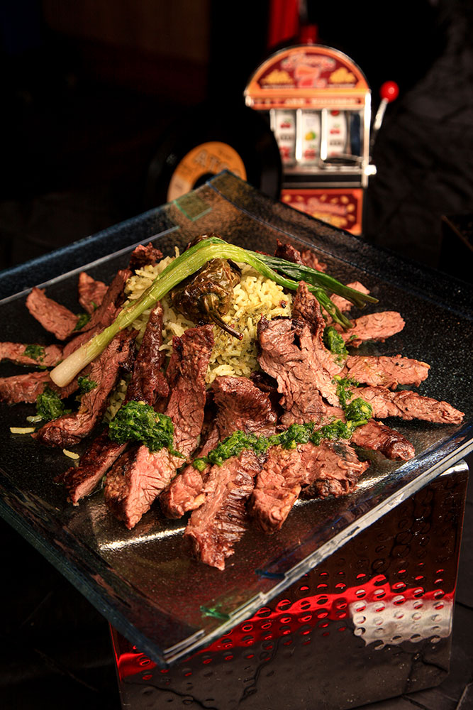 Carne Asada with Poblano Rice (Photo: Marc Rains)