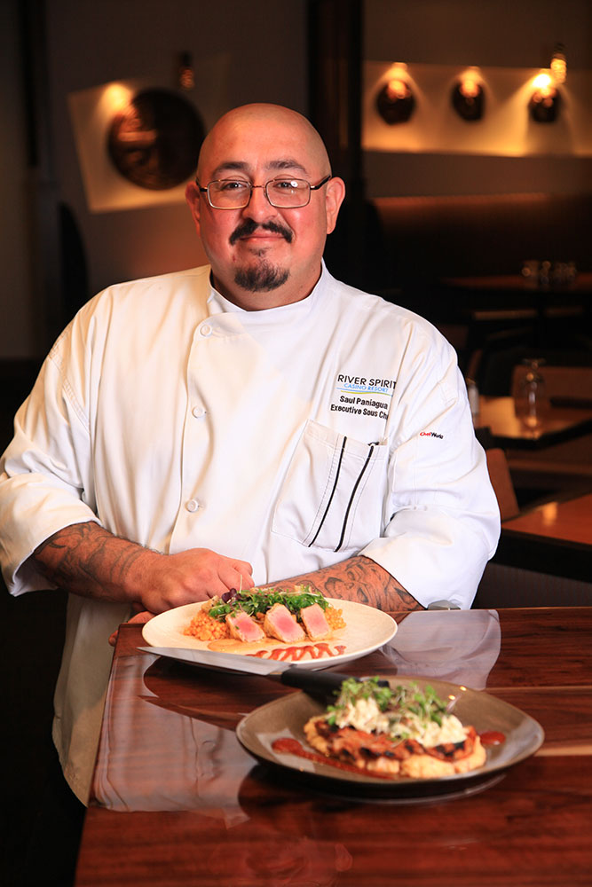 Working with chefs from the Philippines, Korea, Mexico and many other nations allowed Paniagua to draw on many more cuisines for his own cooking. (Photo: Marc Rains)