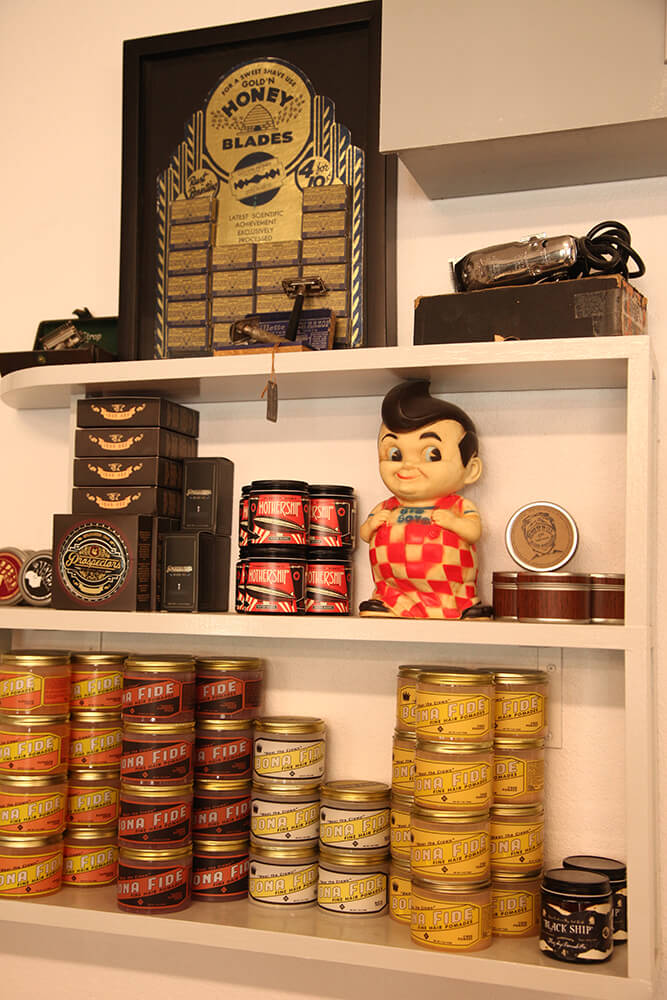 Ford’s Barber Shop takes its customers back in time, all while providing excellent haircuts. (Photo: Marc Rains)