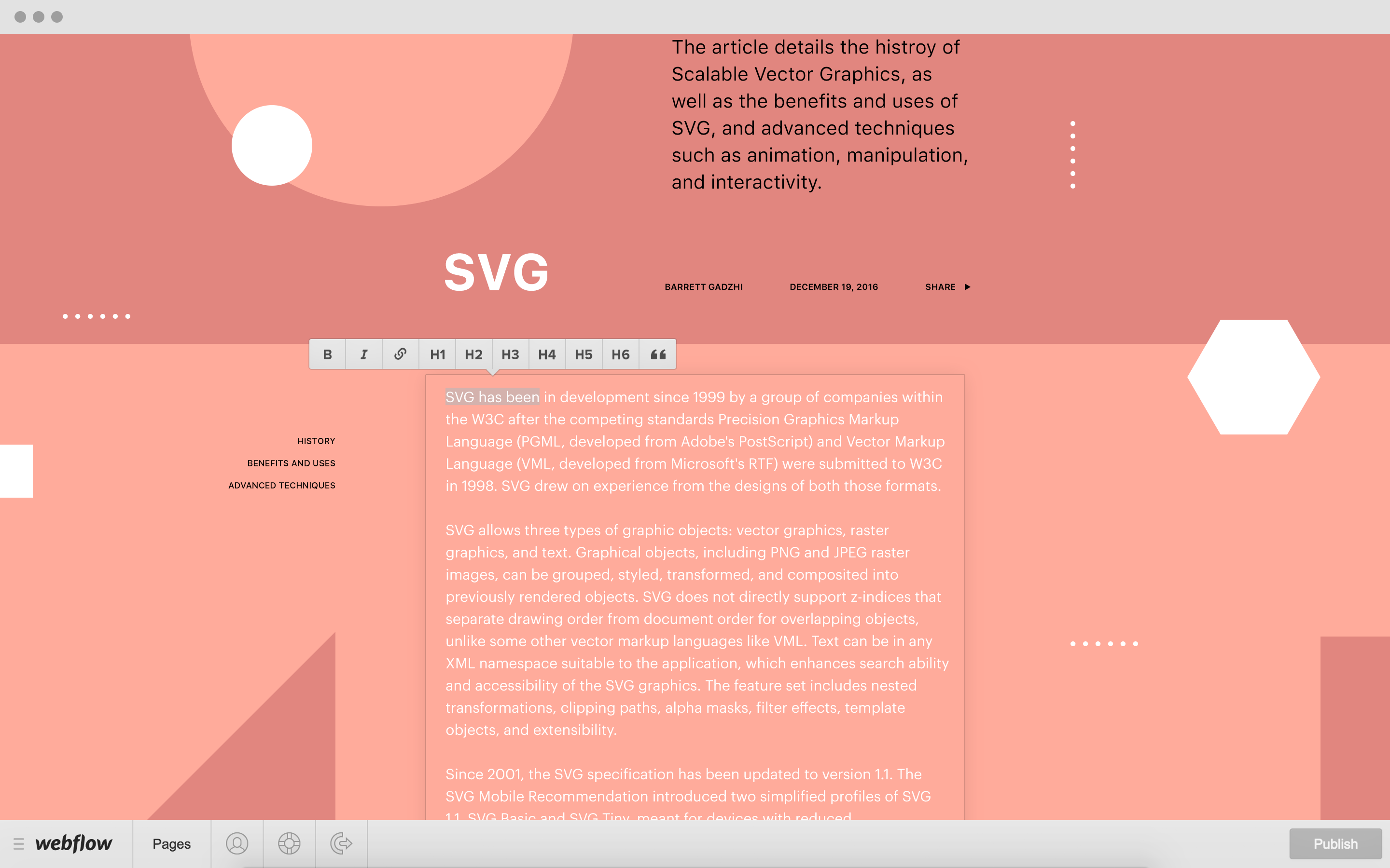 Your clients can publish and update the website from anywhere, anytime
