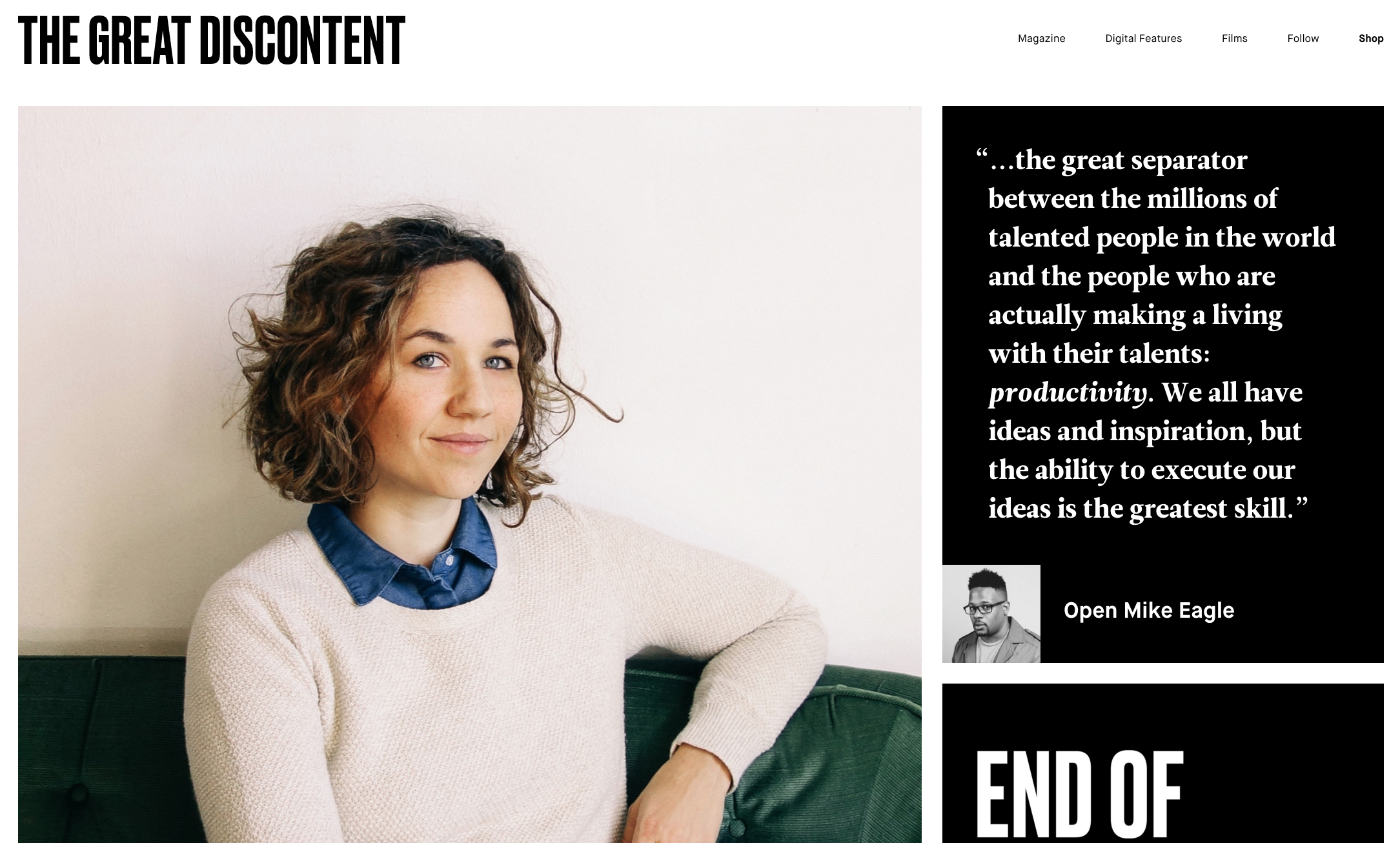 The Great Discontent's homepage