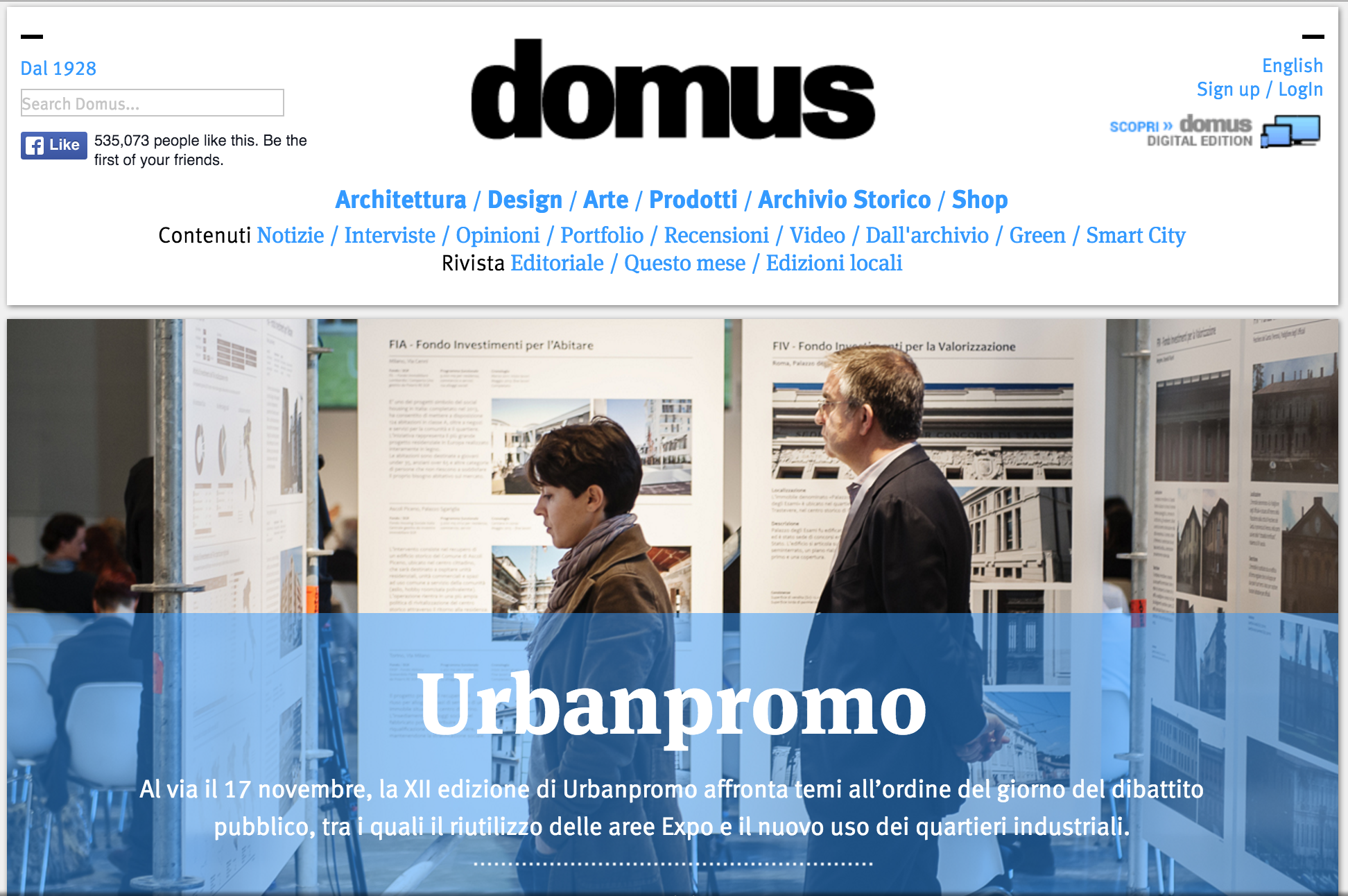 Domus' homepage