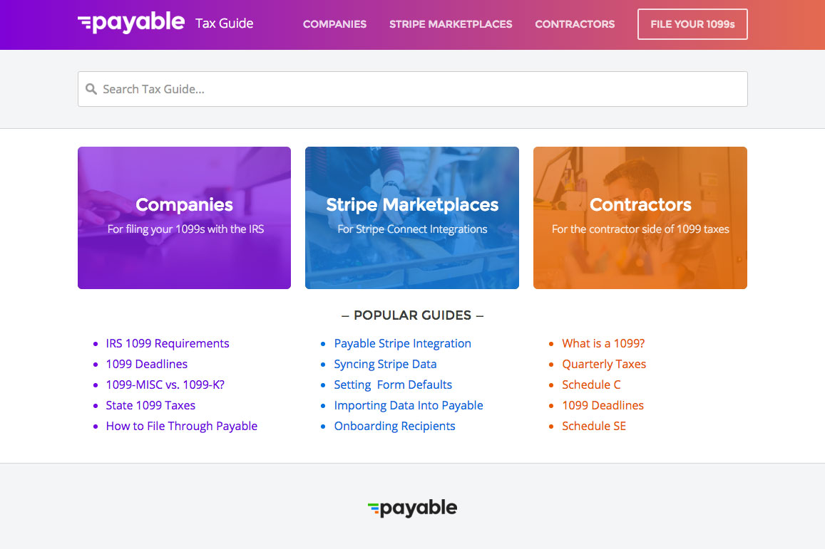 Payable's 1099 Tax Guide