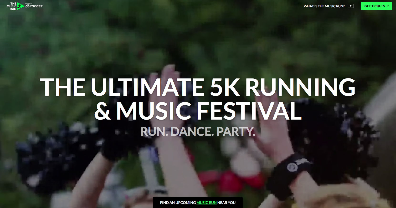The Music Run event website