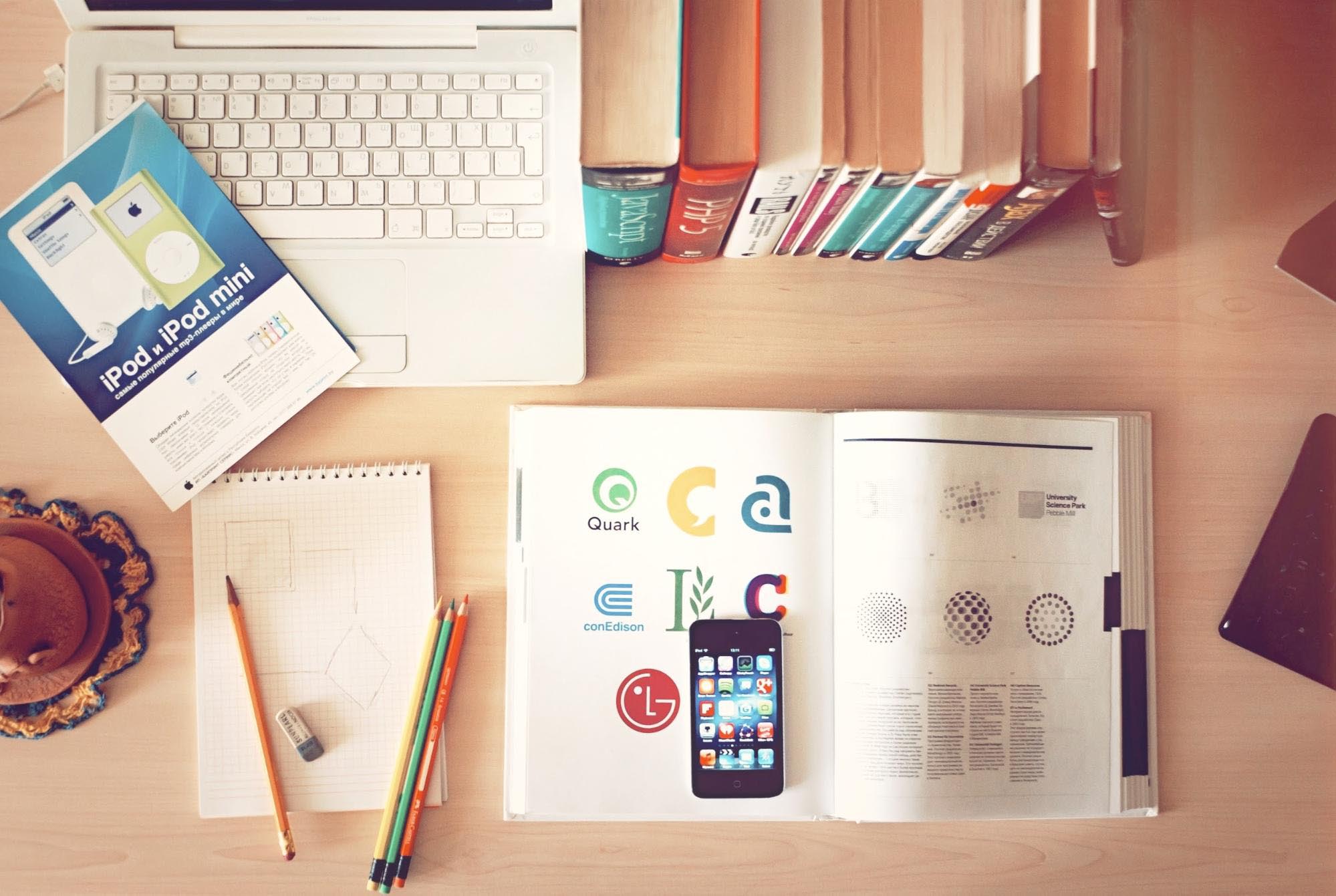 Researching and sketching logos