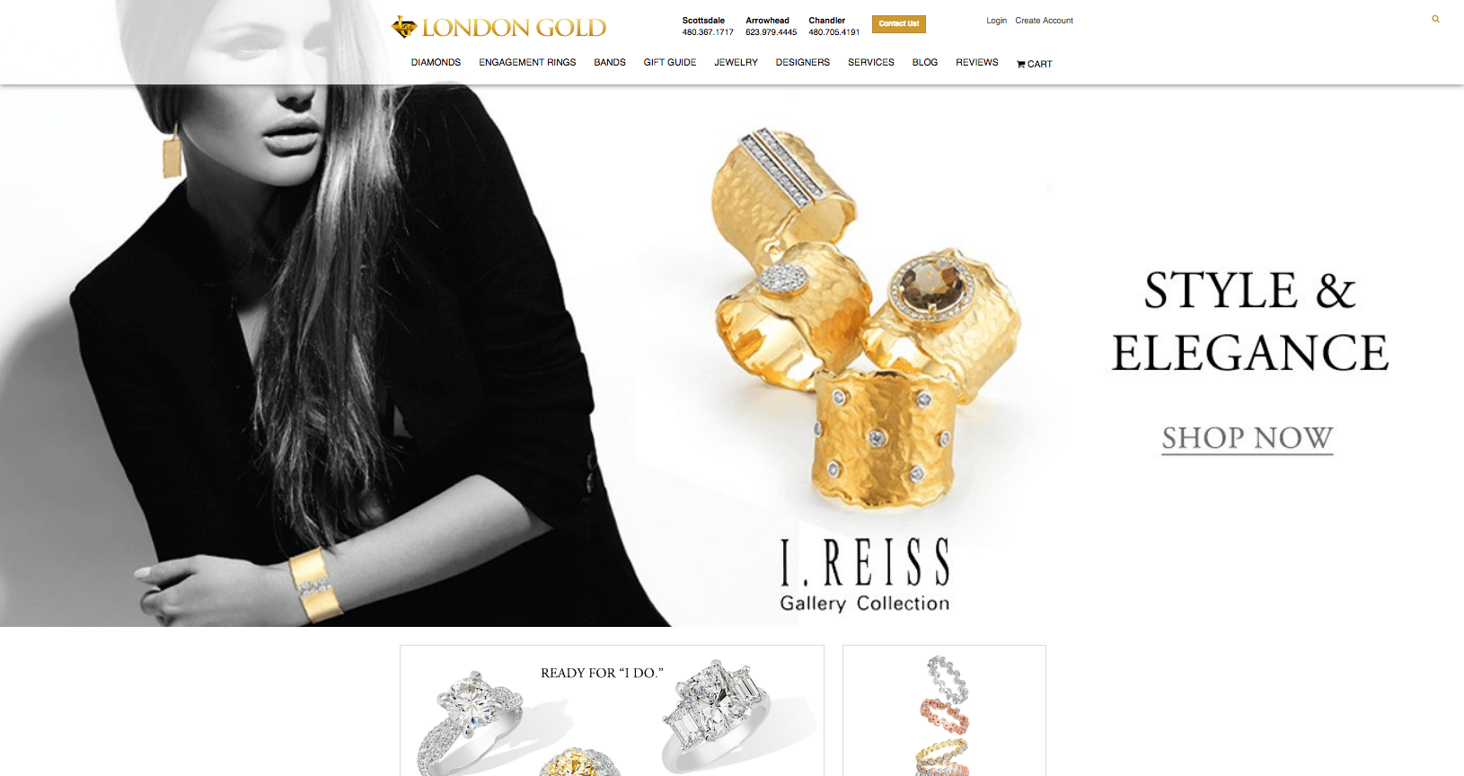 London Gold website homepage