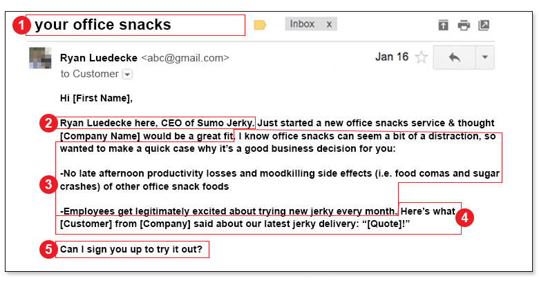 cold email success