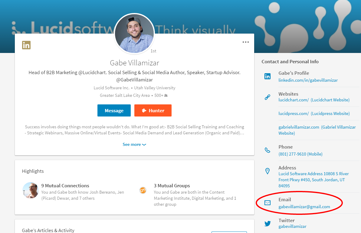linkedin email address