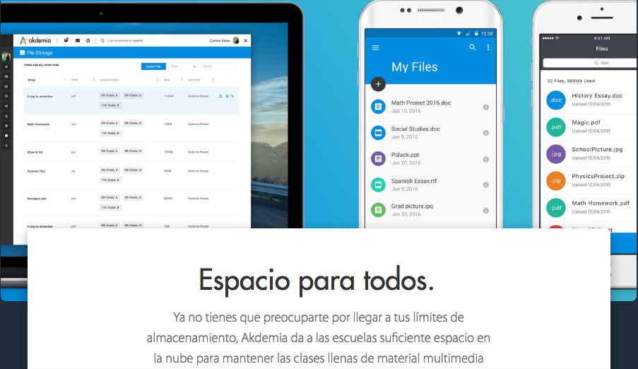 Akdemia Sistema de Gestión Escolar Archivos compartir
