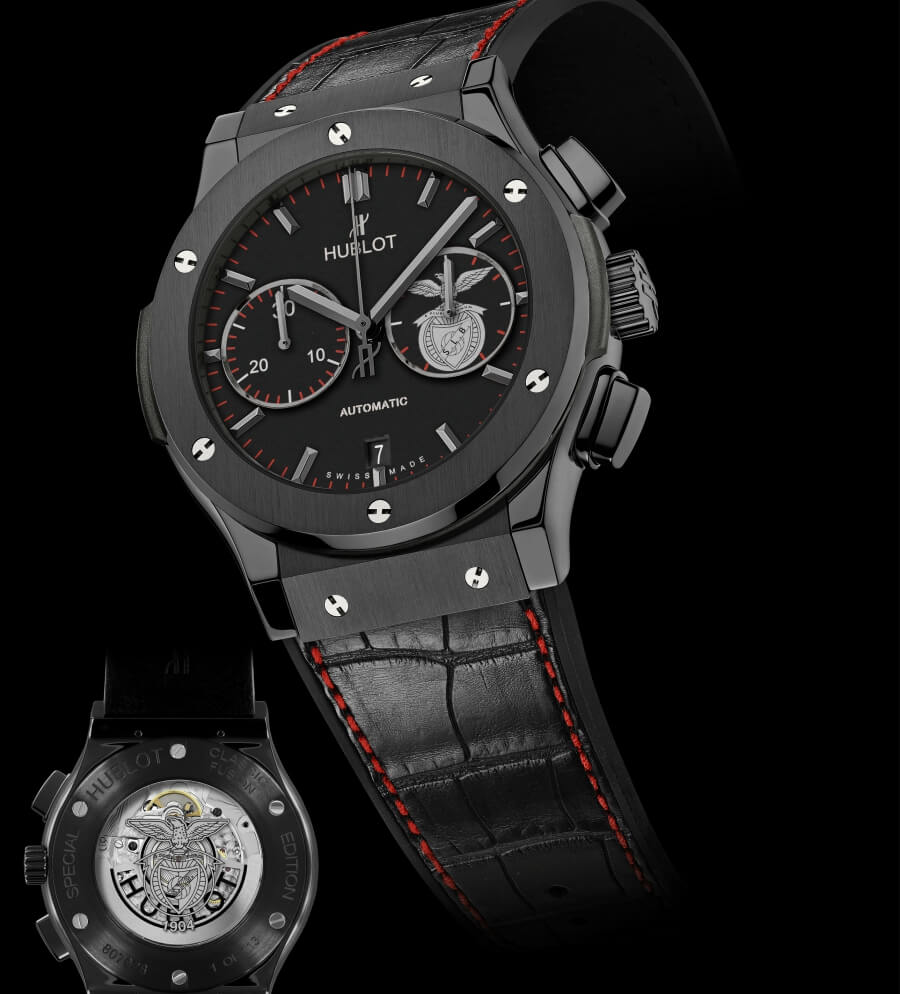 Hublot Classic Fusion Chronograph "Sport Lisboa E Benfica" Caseback