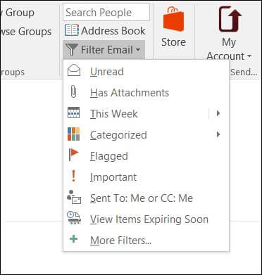 Microsoft outlook toolbar missing