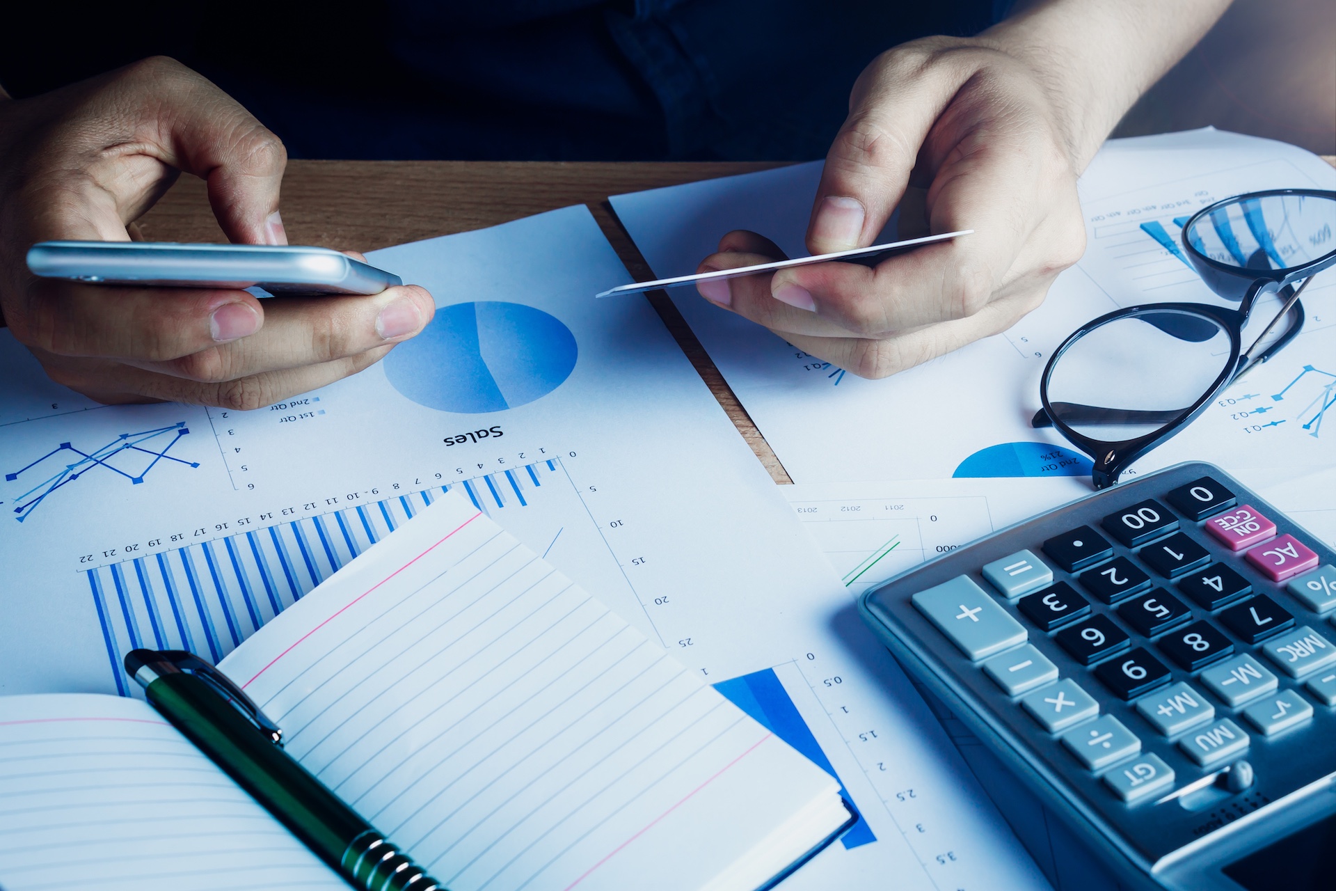 Man Doing Finances