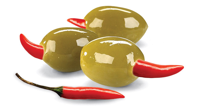 Piri Piri Stuffed Olives Image
