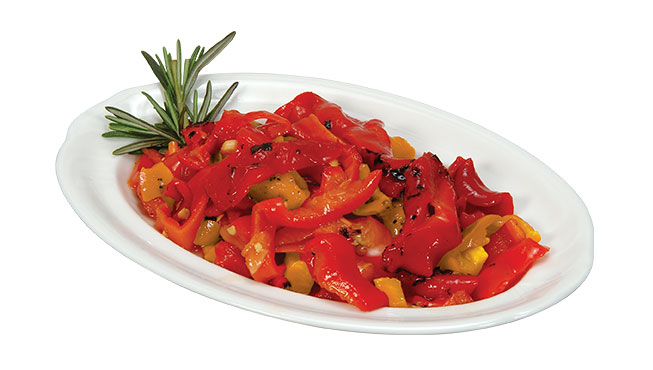 Yellow & Roasted Red Peppers Image