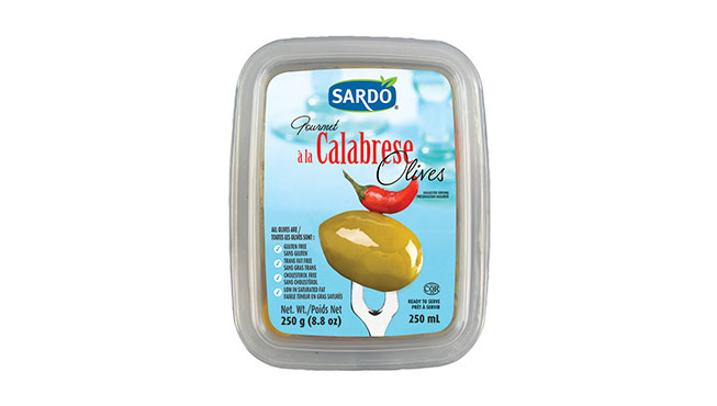 Whole Calabrese Style Olives 250 mL