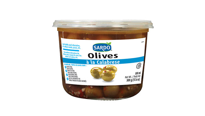 Whole Calabrese Style Olives 500 mL