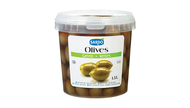 Whole Green Olives 1.5 L