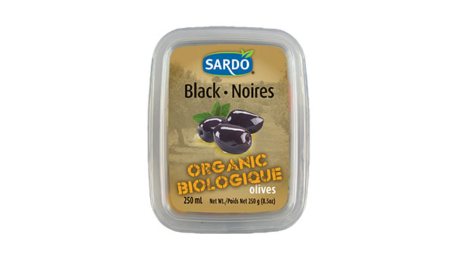 Organic Whole Royal Black Olives 250 mL