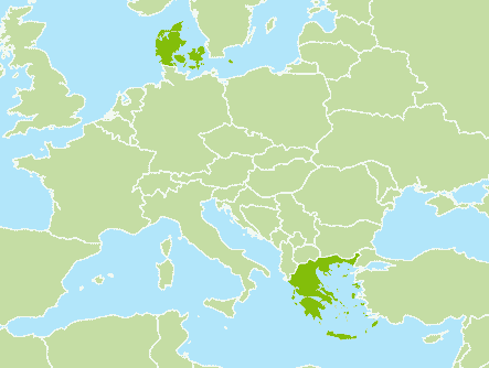 ....Greece & Denmark..Grèce et Danemark....