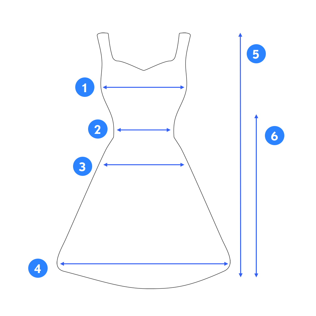 Image of how to measure a dress