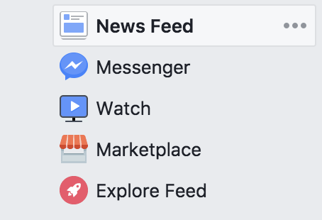 Explore Feed on Facebook Desktop Site