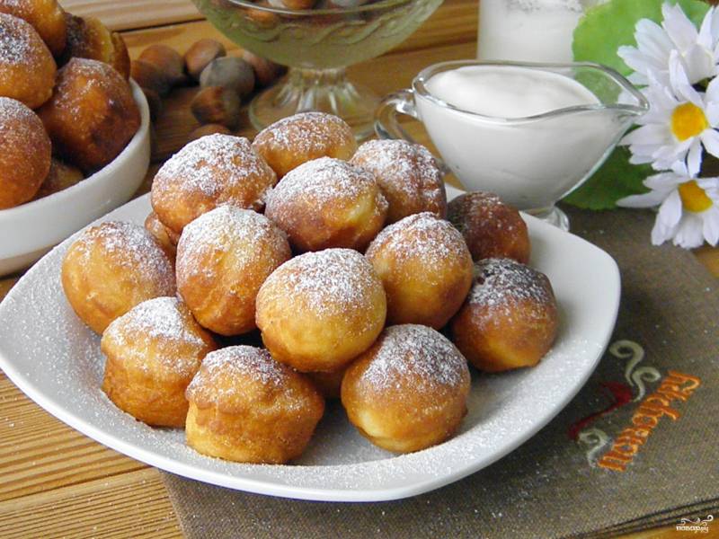 pancake balls on plate