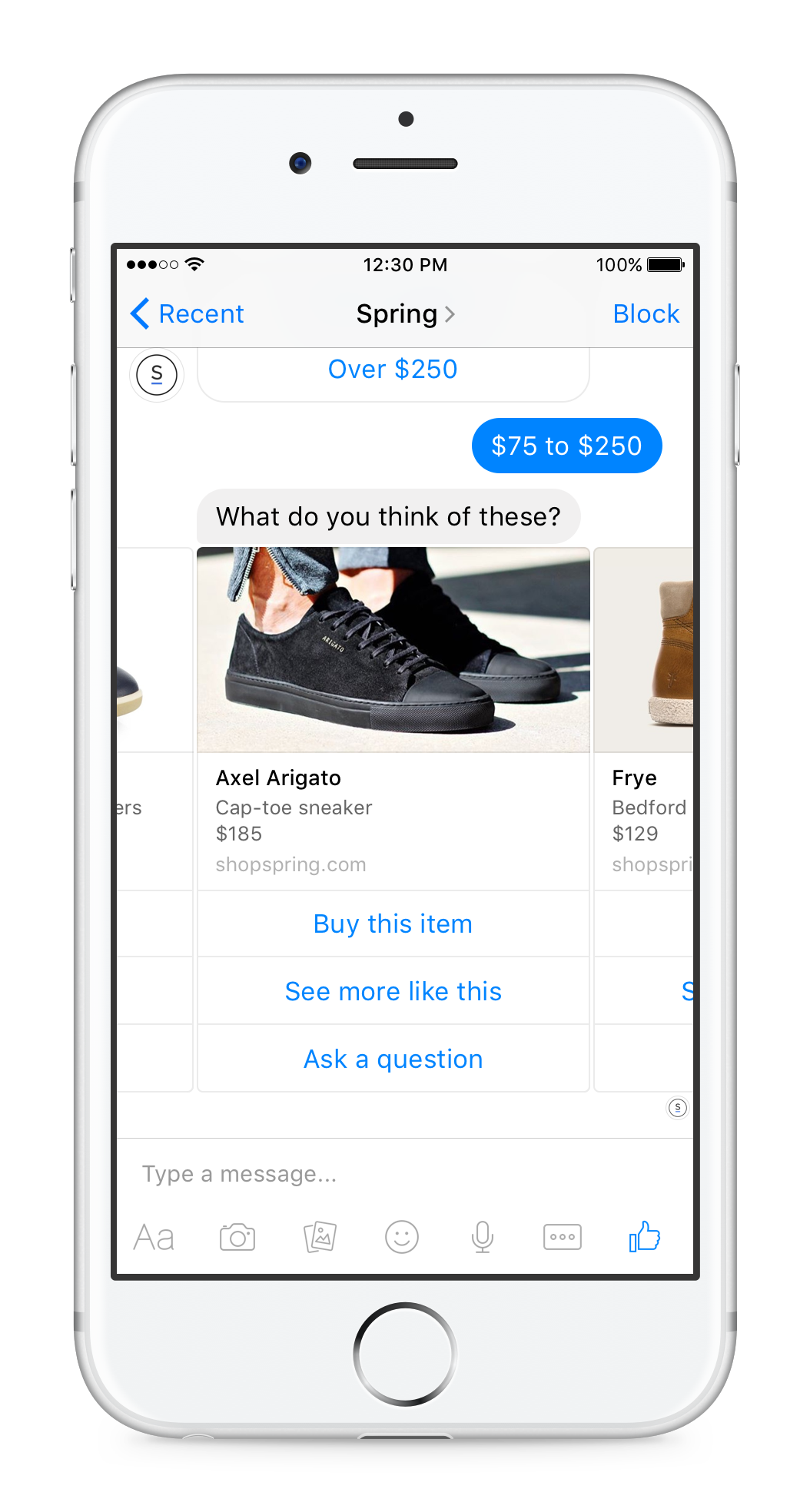 Facebook Conversational UI