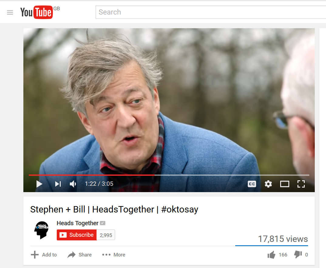 Stephen Fry in Heads Together YouTube video