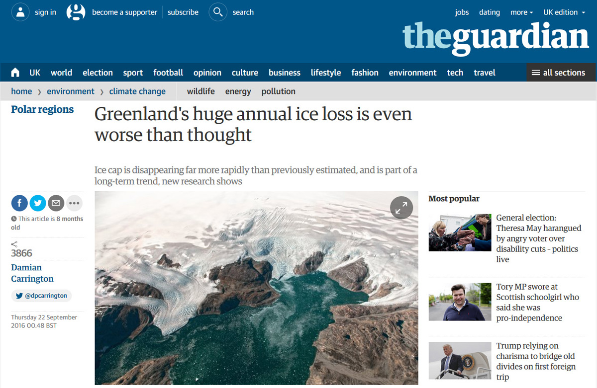 The Guardian website