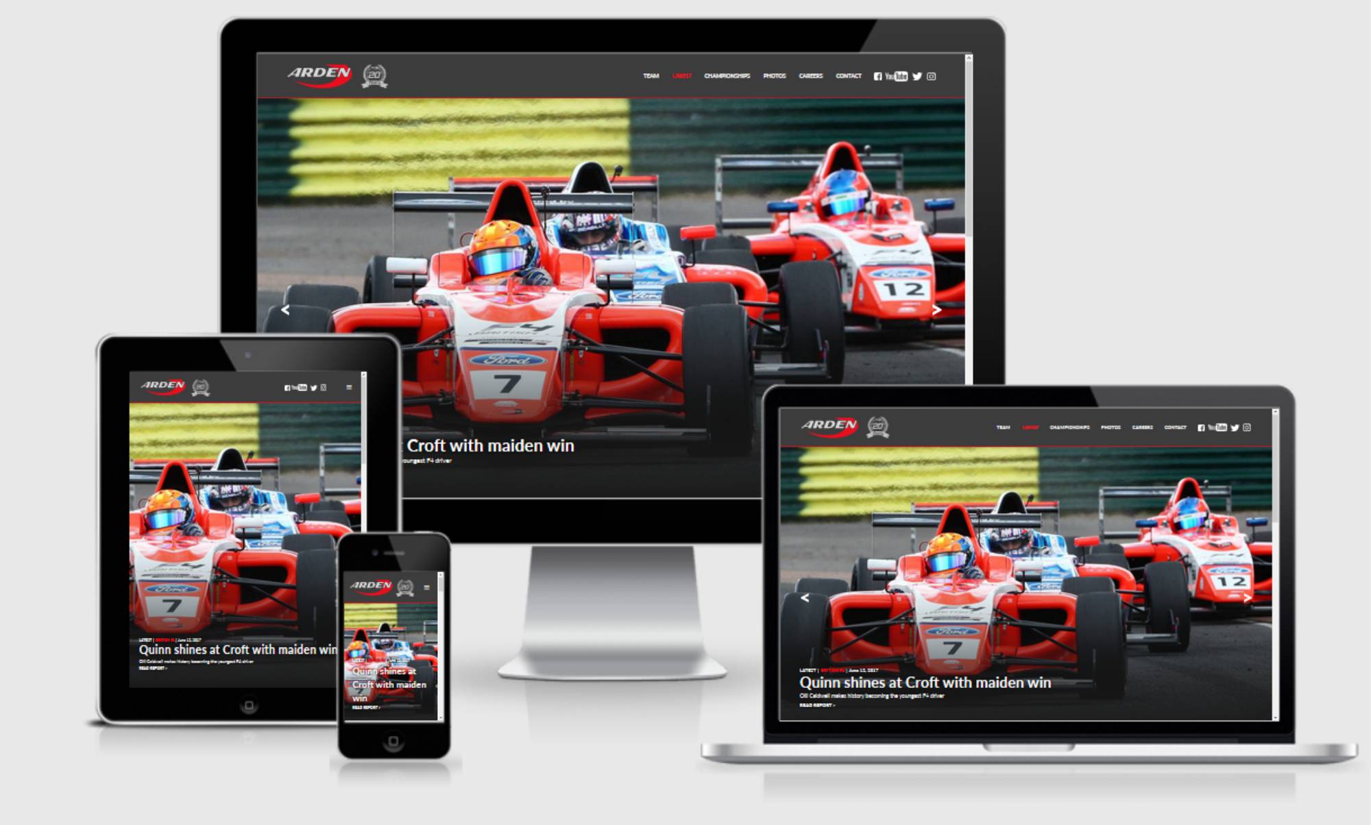 Motorsport site Design MDM Designs