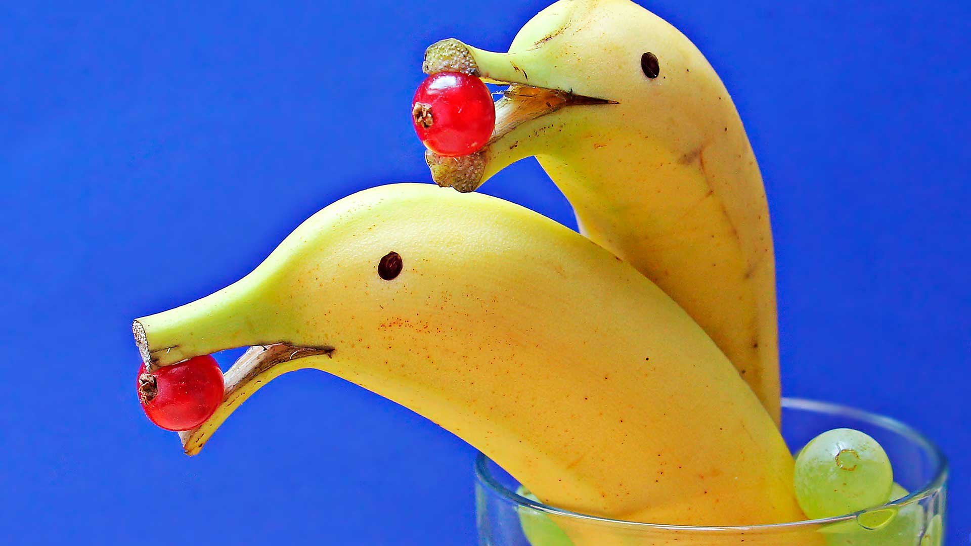 Bananas e tomatinhos