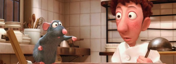 Cena do filme Ratatouille, da Pixar.