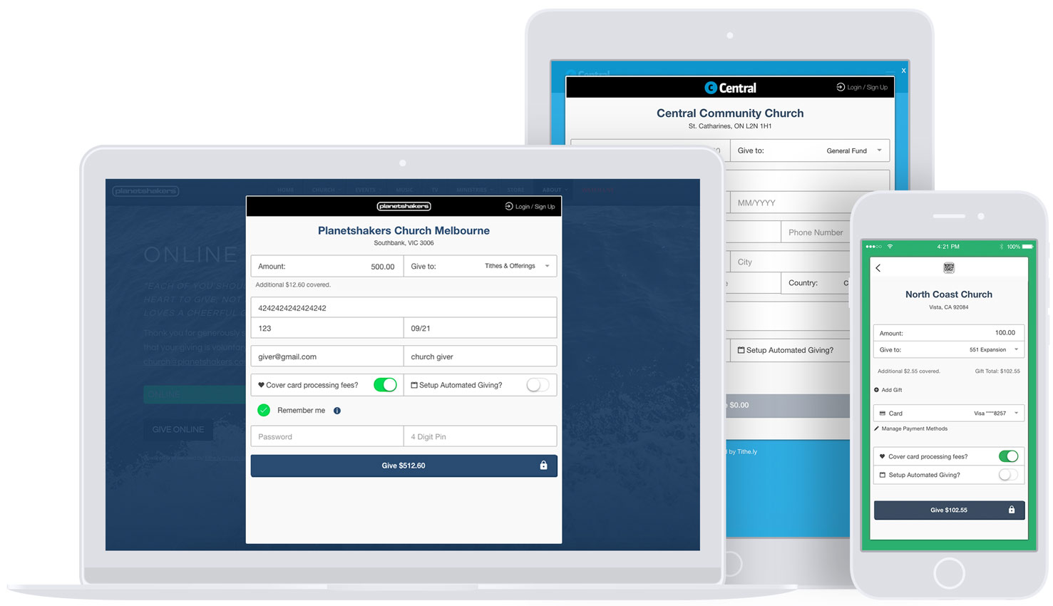 Digital giving suite
