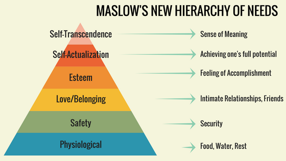Maslow's New Hierarchy of Needs