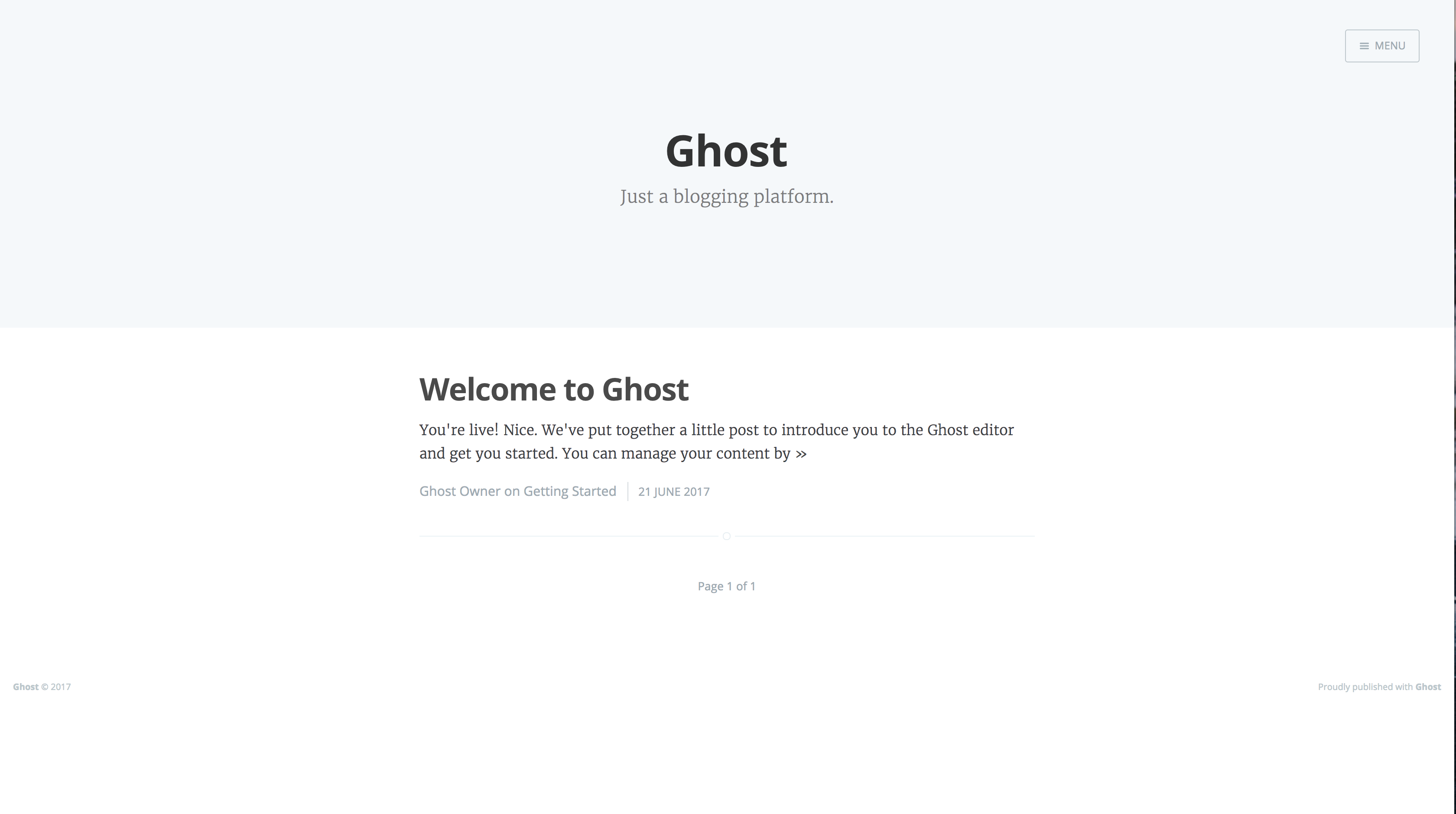 ghost blog