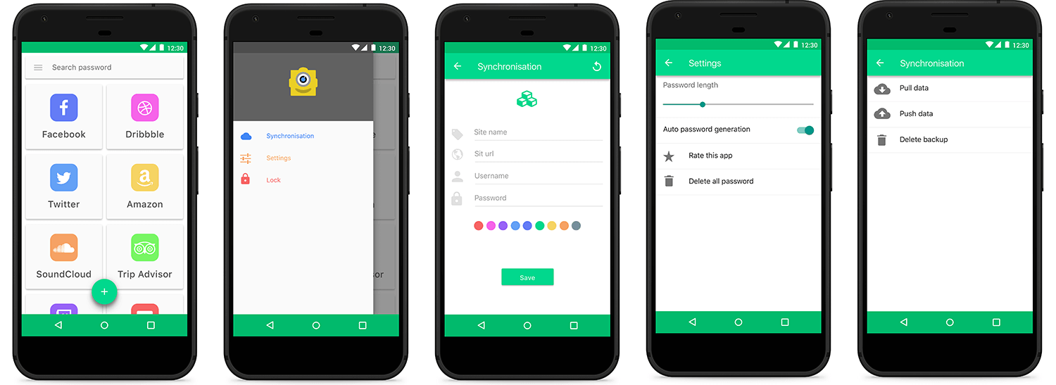react native password manager / gestionnaire de mots de passe android