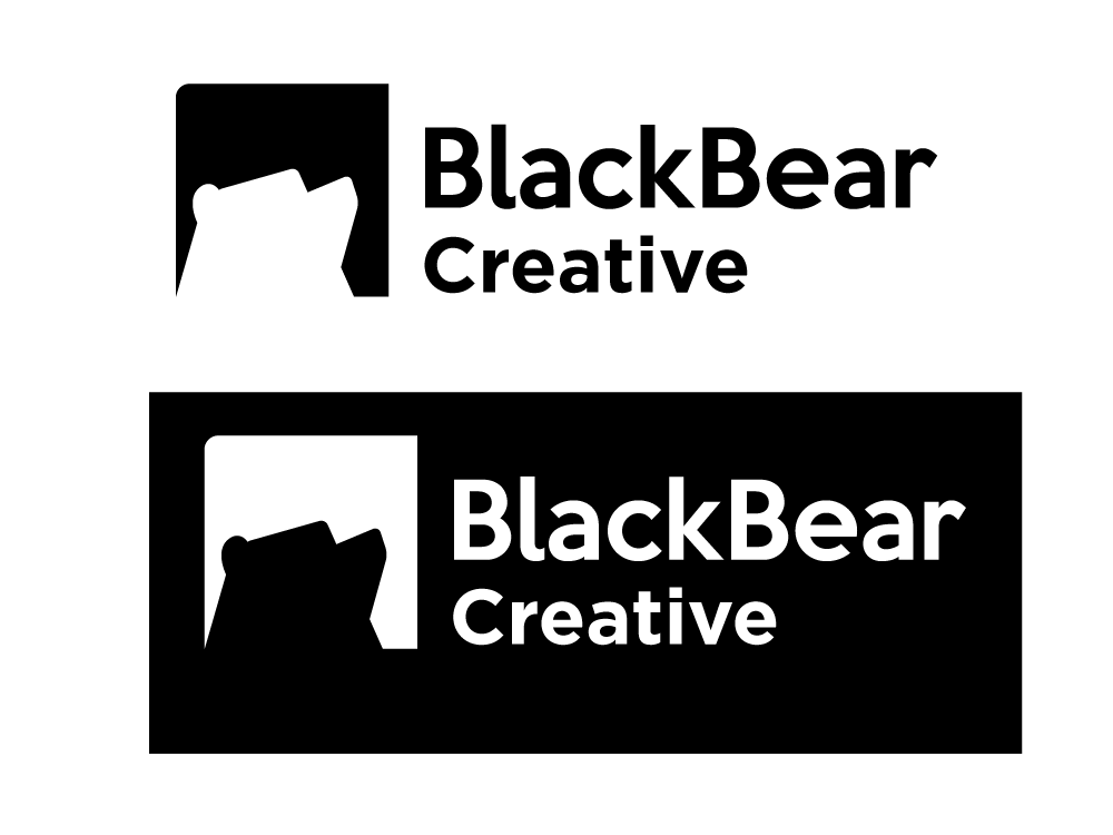 Black Bear Creative logo variations