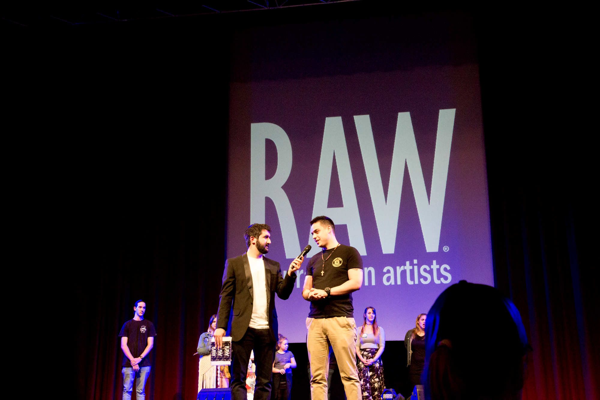 Justin Marchant on stage RAW 2017