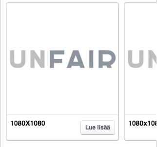 Facebookin karusellimainoksessa kuvakoot ovat 1080x1080px