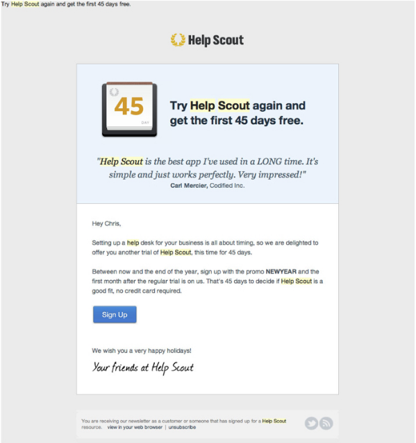 HelpScout late customer retention get users back