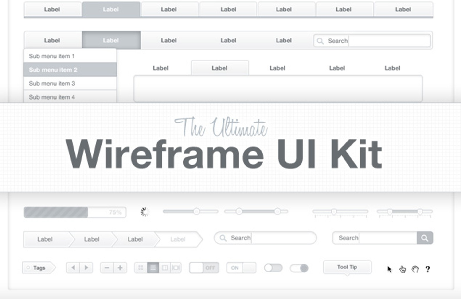 The Ultimate Wireframe UI kit