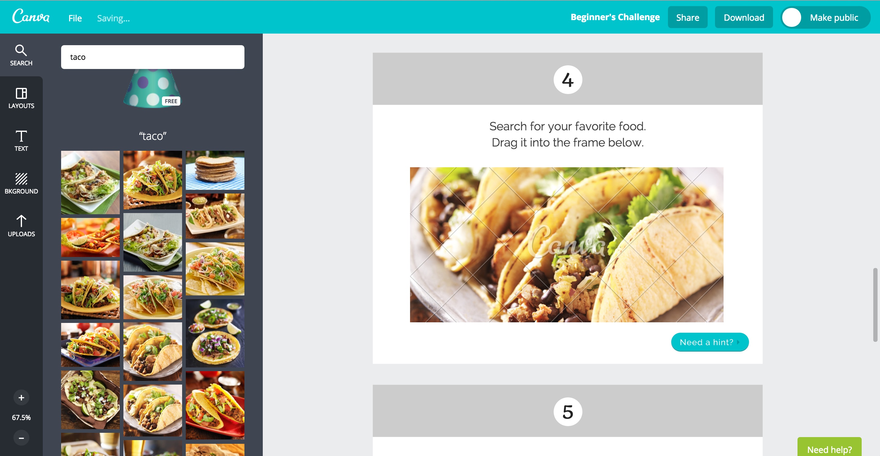 canva user onboarding step 13